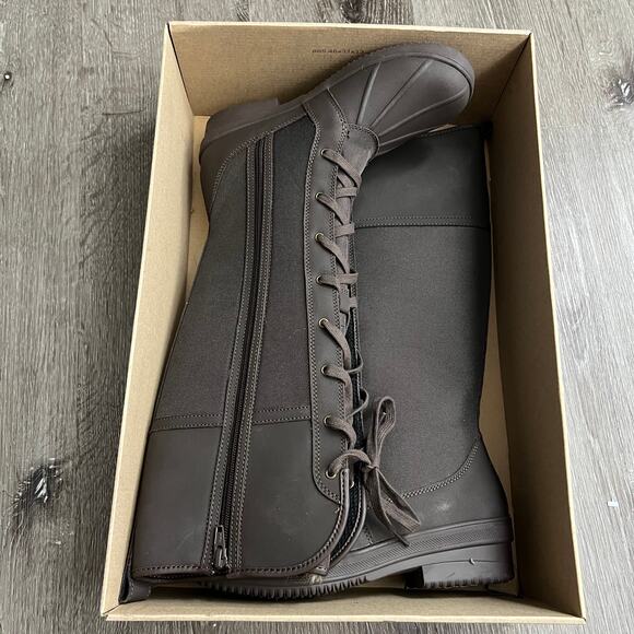 Clarks Carima Pluma Boots Women’s 6.5M Dark Brown Zip Lace-Up Waterproof NIB💗 - Picture 1 of 9